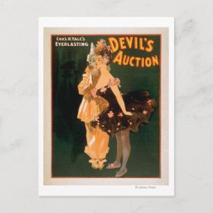 Yale's Everlasting Devil's Auction Play Postcard
