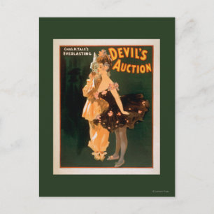 Yale's Everlasting Devil's Auction Play Postcard