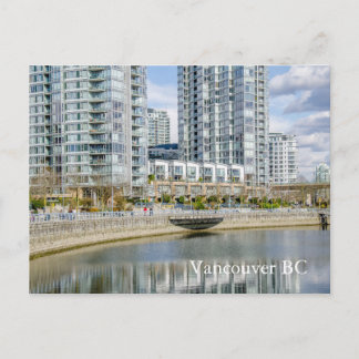 Yaletown City near the beach Vancouver BC Postcard