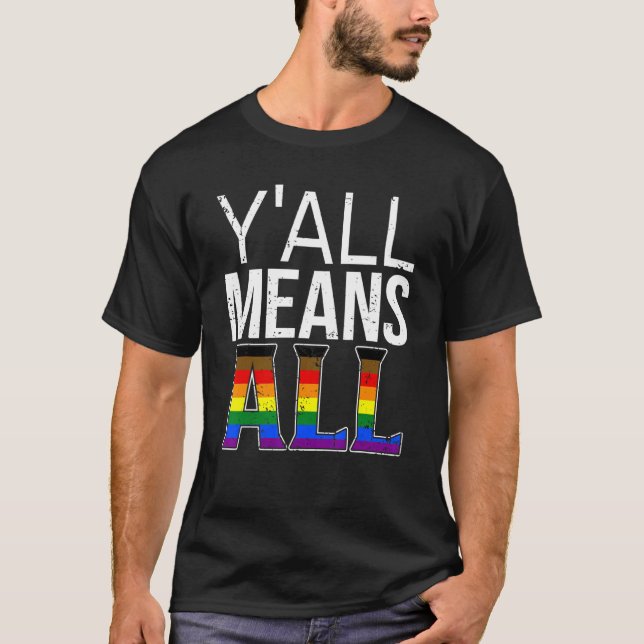 Y'all All The Philadelphia Pride Flag Pride Lgbt C T-Shirt (Front)