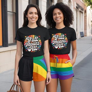 Y'all Means All Retro  T-Shirt