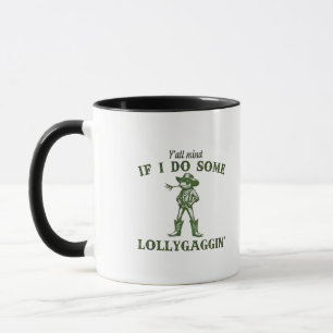 Y'all Mind If I Do Some Lollygang Retro Boho Frog Mug