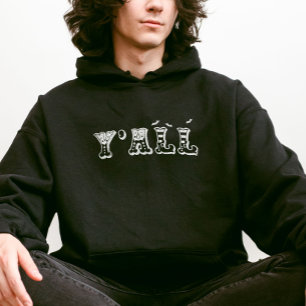 Y'all Western Halloween with Elf or Witch Shoes Hoodie