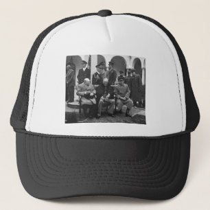 Yalta Conference Roosevelt Stalin Churchill 1945 Trucker Hat