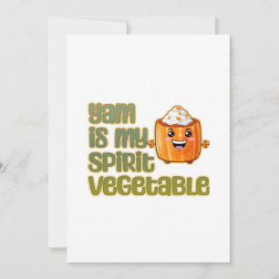 Yam Is My Spirit Vegetable Classic Holiday Card