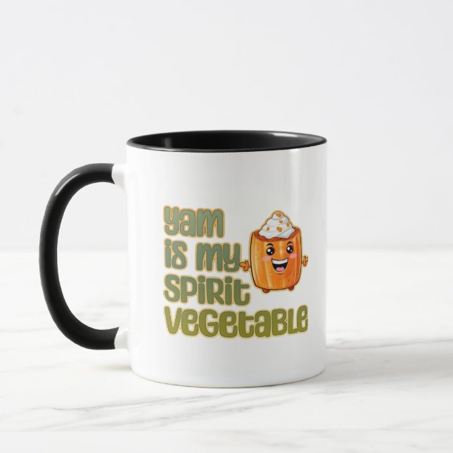 Yam Is My Spirit Vegetable Classic Mug (Left)