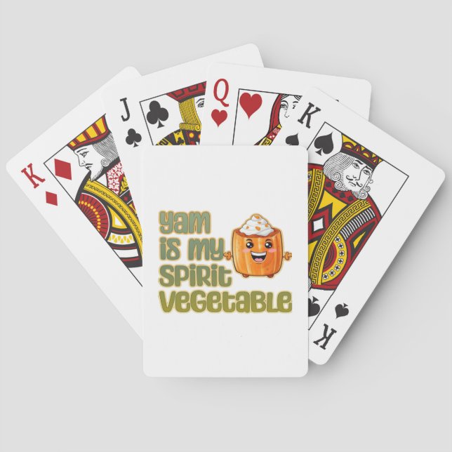 Yam Is My Spirit Vegetable Classic Playing Cards (Back)