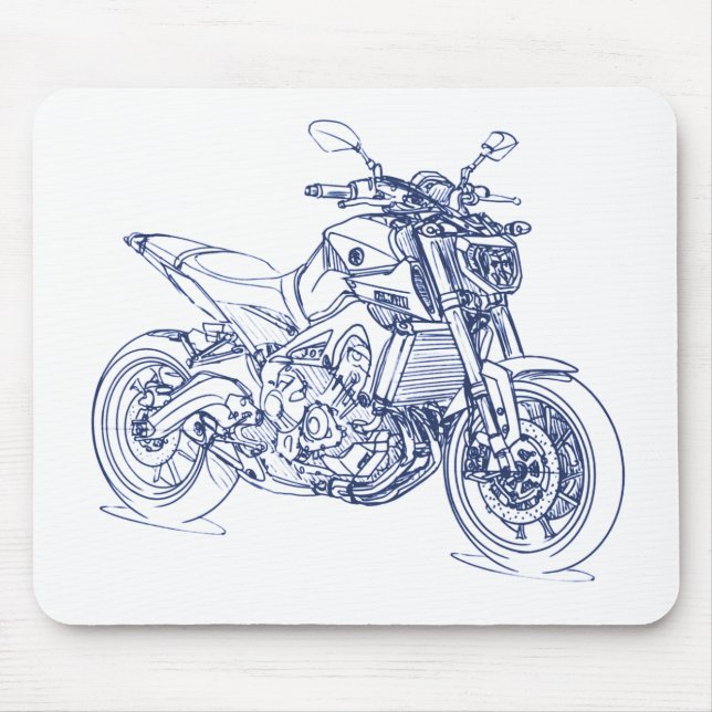 Yam MT09 FZ09 2014 Mouse Mat (Front)