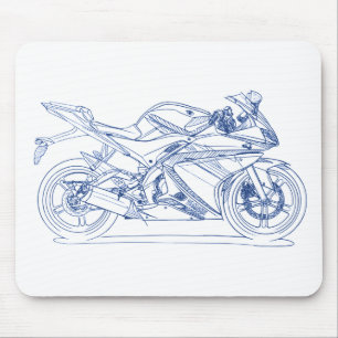 Yam YZF R125 Mouse Mat