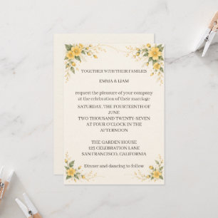 Yamabuki Wedding Invitation