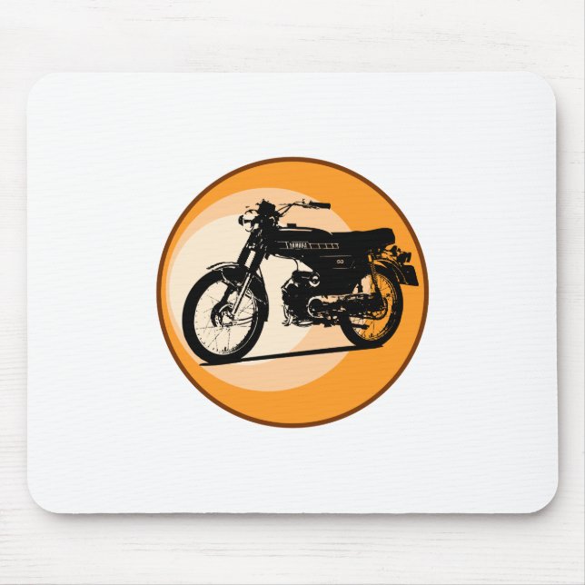 Yamaha FS1E 'FIZZY' Classic moped Mouse Mat (Front)