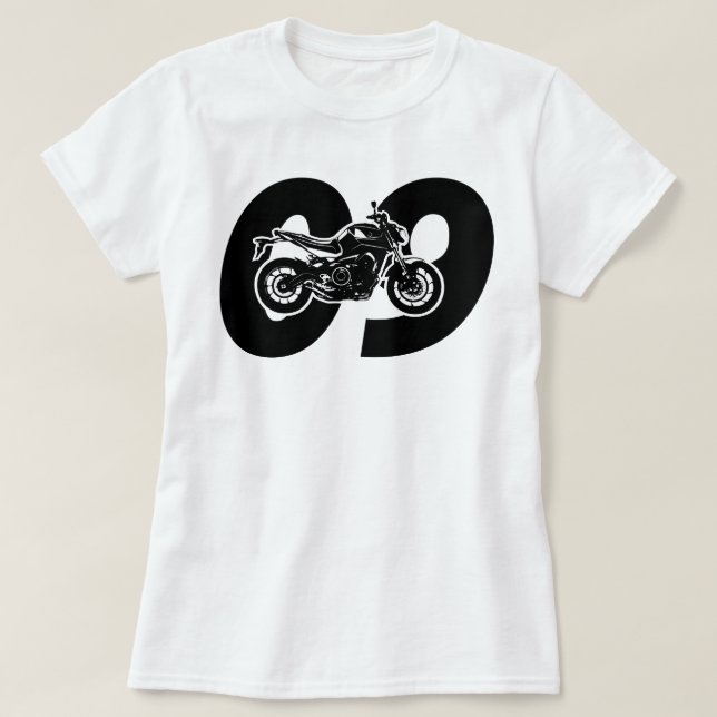 Yamaha MT-09 FZ-09 Motorcycle MT09 FZ09 T-Shirt (Design Front)