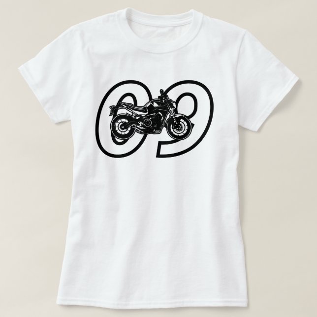 Yamaha MT-09 FZ-09 Motorcycle MT09 FZ09 T-Shirt (Design Front)