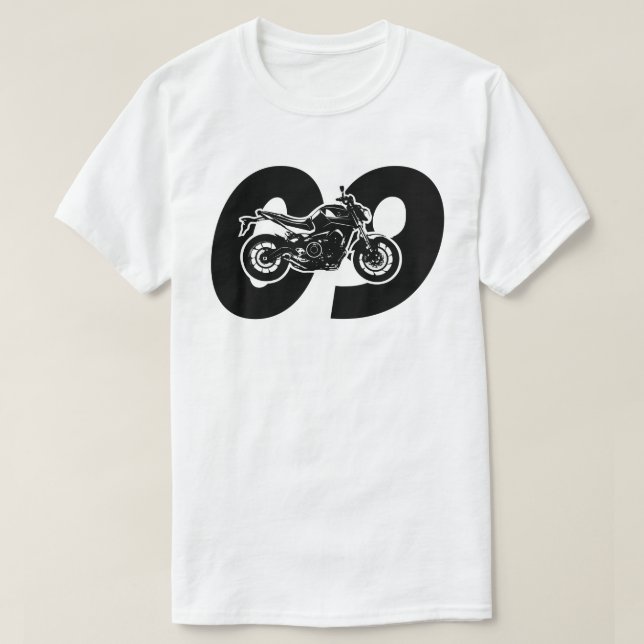 Yamaha MT-09 FZ-09 Motorcycle MT09 FZ09 T-Shirt (Design Front)