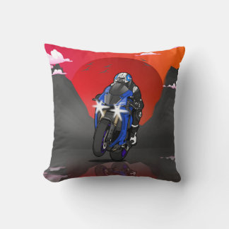 Yamaha R1 in the sunset Cushion