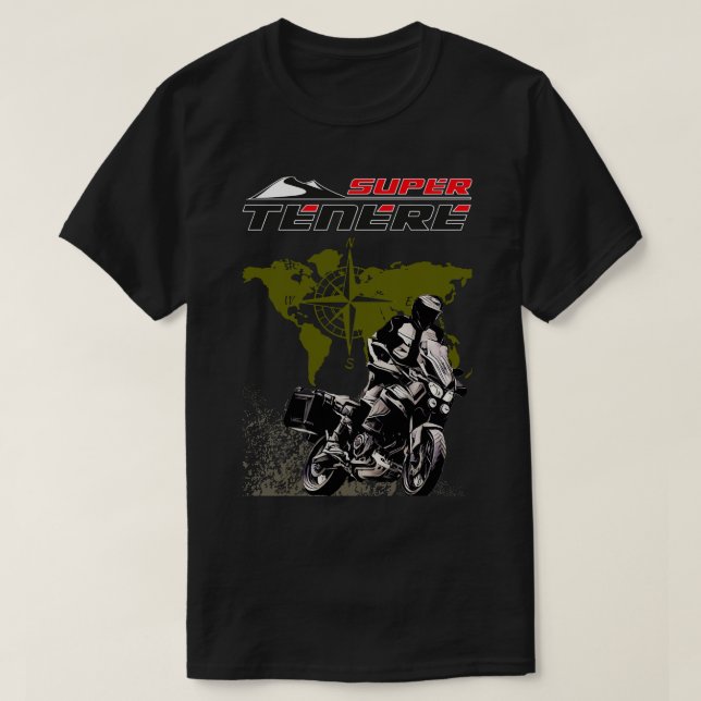 Yamaha Super Ténéré 1200 Classic T Shirt (Design Front)