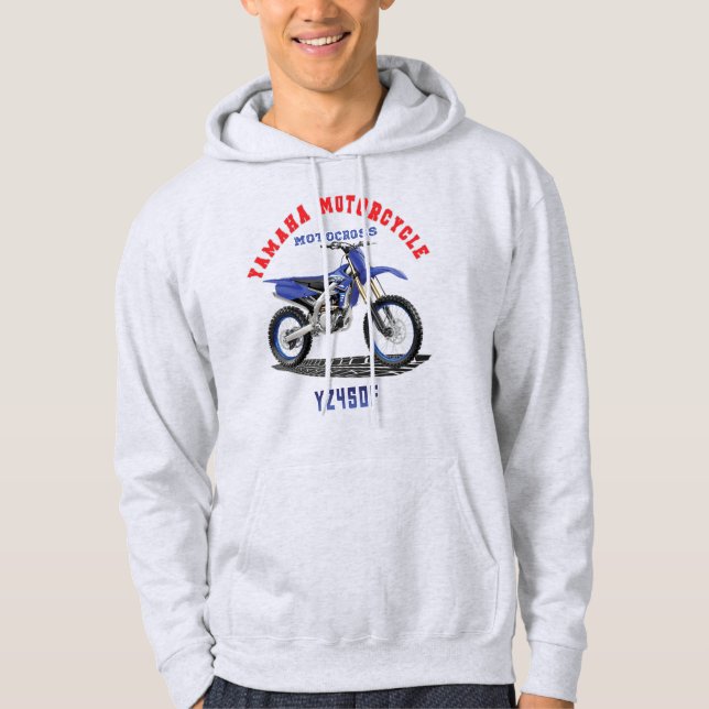 YAMAHA YZ450F Custom Designer Apparel T-Shirt Hoodie (Front)