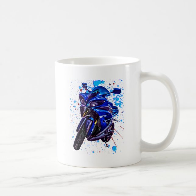 Yamaha YZF R1 Art Print Coffee Mug (Right)