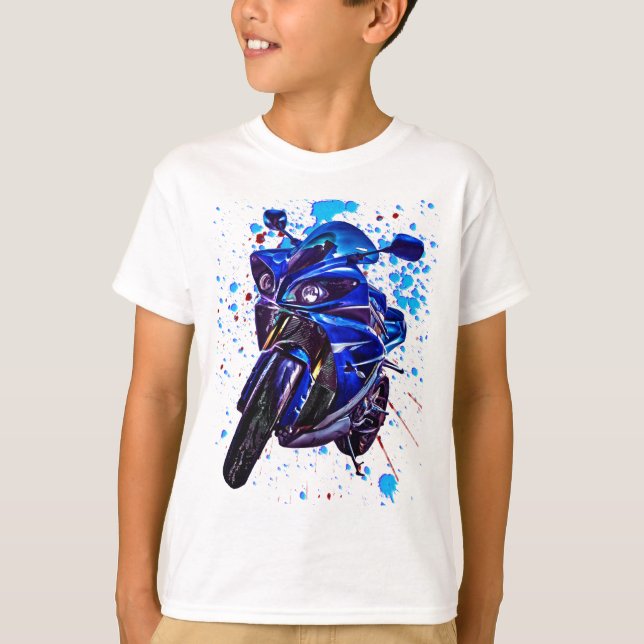 Yamaha YZF R1 Art Print T-Shirt (Front)