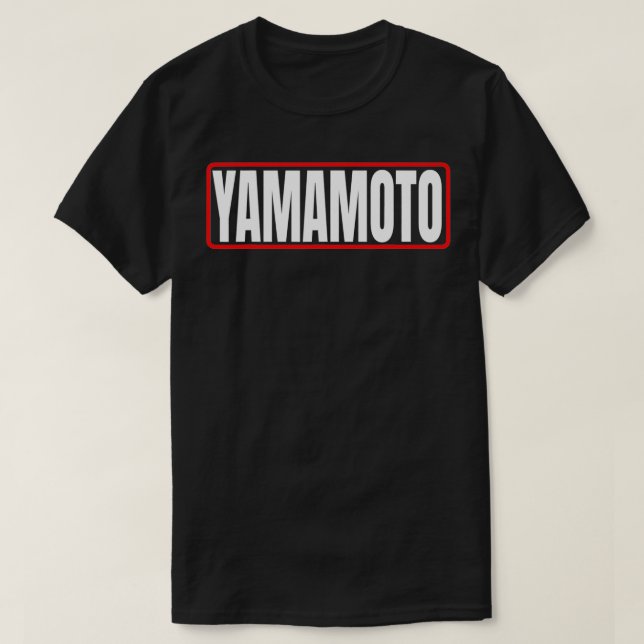 Yamamoto Surname Japanese Asian American Nippon Fa T-Shirt (Design Front)