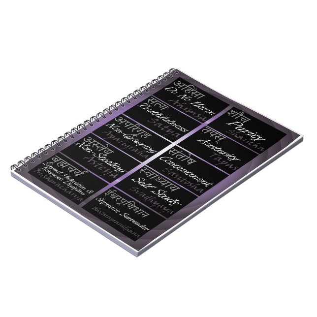 Yamas & Niyamas journal (Left Side)