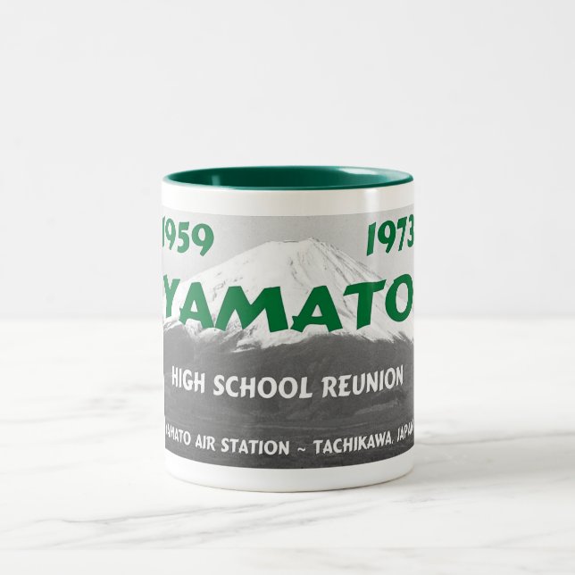 yamato high school Two-Tone coffee mug (Center)