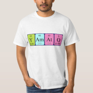 Yamato periodic table name shirt