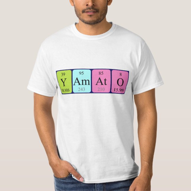 Yamato periodic table name shirt (Front)