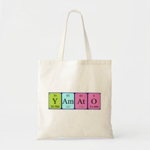 Yamato periodic table name tote bag