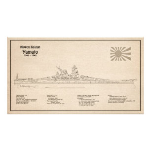 Yamato - Ship Blueprint Plans SD Photo Print