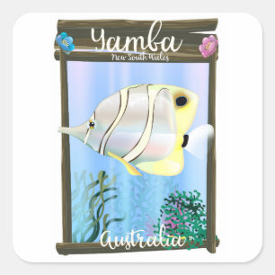 Yamba, New South Wales, Australia Square Sticker
