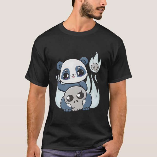 Yami Kawaii Panda With Horror Toy For Jfashion T-Shirt (Front)