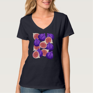 Yammy Watercolor Fig Fruit T-Shirt