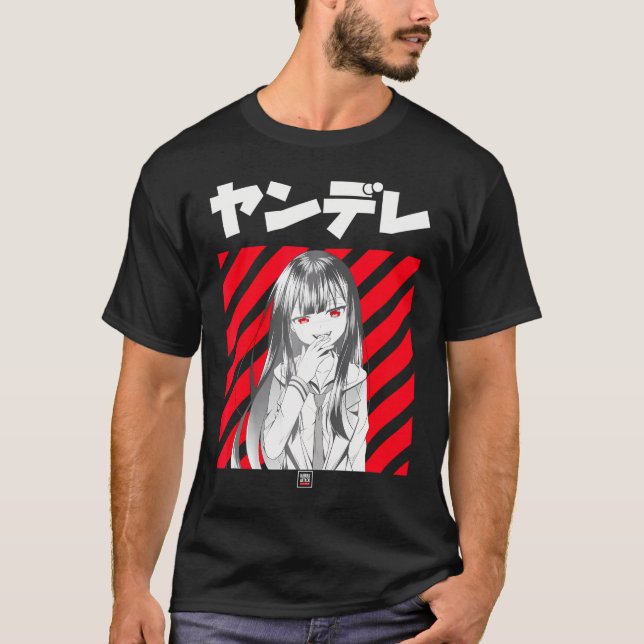 Yandere Kawaii Japanese Anime          T-Shirt (Front)