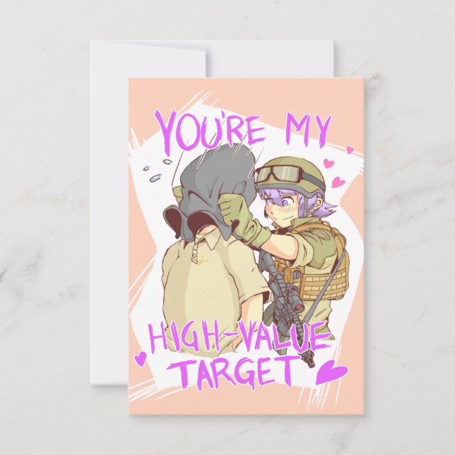 Yandere Operator Valentine 2 Invitation (Front)