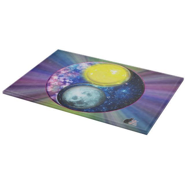 Yang-Yin / Sun-Moon Cutting Board (Corner)