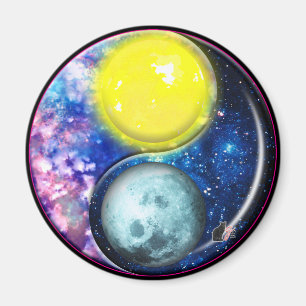 Yang-Yin / Sun-Moon Magnet