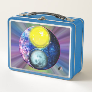 Yang-Yin / Sun-Moon  Metal Lunch Box