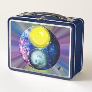 Yang-Yin / Sun-Moon Metal Lunch Box