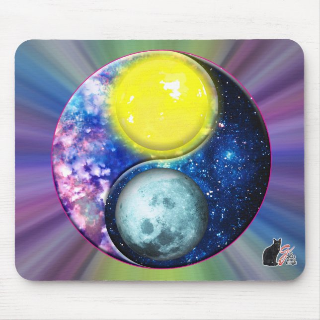Yang-Yin / Sun-Moon Mouse Mat (Front)