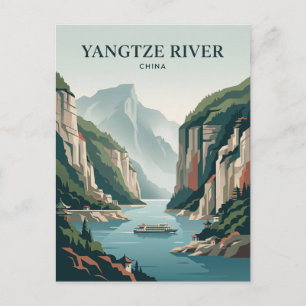 Yangtze River China Postcard