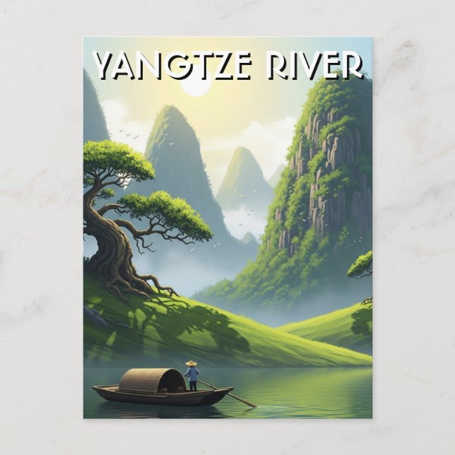 Yangtze River China Postcard (Front)