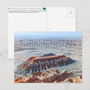 Yangykala Canyon, Turkmenistan Travel Postcard