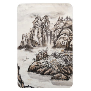 Yangze River with Waterfall Magnet