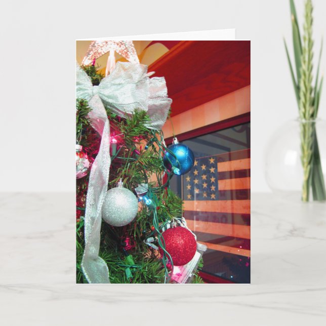 Yankee Doodle Christmas Holiday Card (Front)