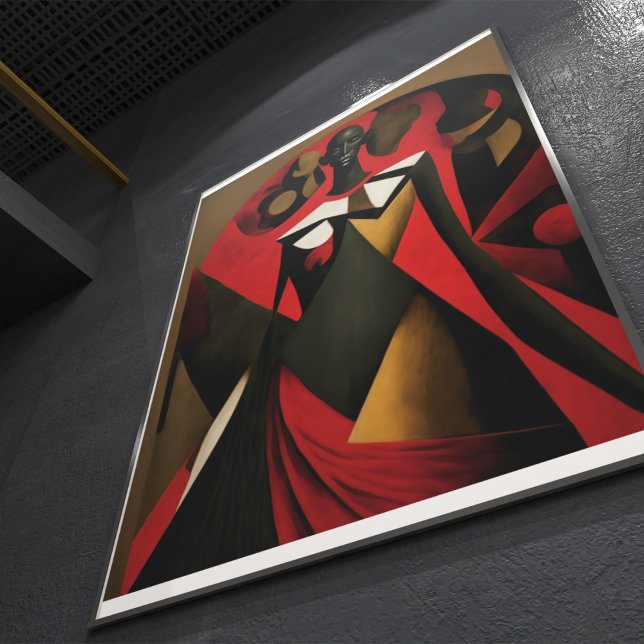 YAO de Exú Message Celebration Photo Print (Poder de Exú na parede.)