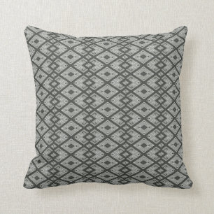 Yao Ethnic Geometry Pattern Pillow - Gloomy