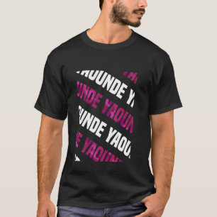 Yaounde Camo Pattern Pink Camouflage T-Shirt