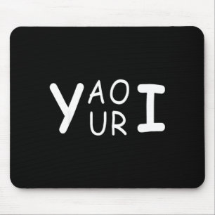 Yaouri you are funny wordplay meme minimalist mouse mat