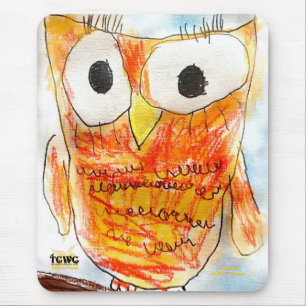 YAP   Designer Owl   Youth Art Project Mouse Mat